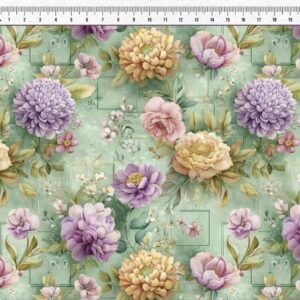 Tricoline 100% algodão Floral