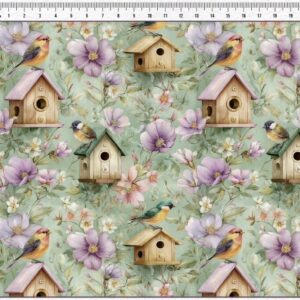 Tricoline 100% algodão Casa Passarinho