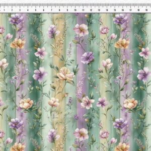 Tricoline 100% algodão Flores