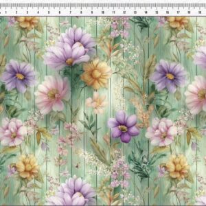 Tricoline 100% algodão Flores