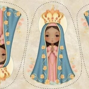 Tricoline 100% algodão Naninha Nossa Senhora Aparecida