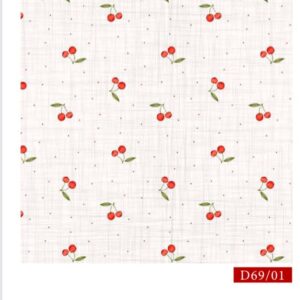 Tricoline 100% algodão Cereja