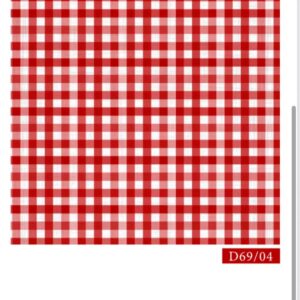 Tricoline 100% algodão Xadrez Vermelho