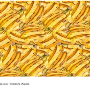 Tricoline 100% algodão Bananas