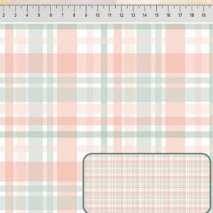 Tricoline 100% algodão Xadrez Candy Reto