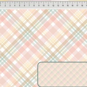 Tricoline 100% algodão Xadrez Candy Enviesado
