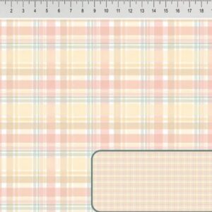 Tricoline 100% algodão Xadrez Candy Reto