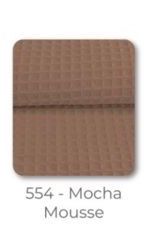 Tecido 100% algodão Favo Mocha Mousse