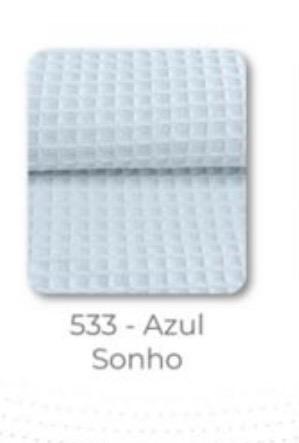 Tecido 100% algodão Favo Azul Sonho