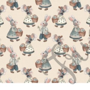 Tricoline 100% algodão Coelhos