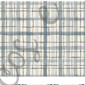 Tricoline 100% algodão Xadrez Azul