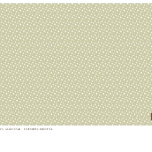 Tricoline 100% algodão Bolinhas Verde