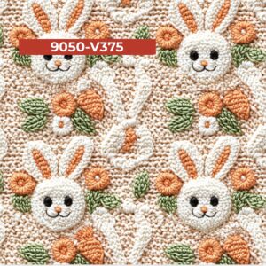 Tricoline 100% algodão Coelhos Páscoa