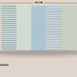Tricoline 100% algodão Faixa Compose