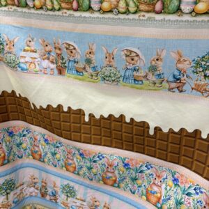 Tricoline 100% algodão Faixa Páscoa