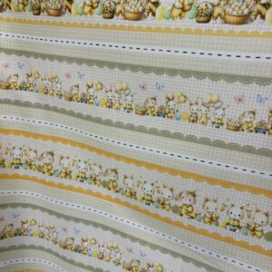 Tricoline 100% algodão Faixa Páscoa