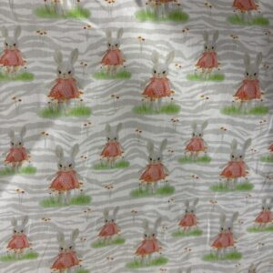Tricoline 100% algodão Coelha Páscoa