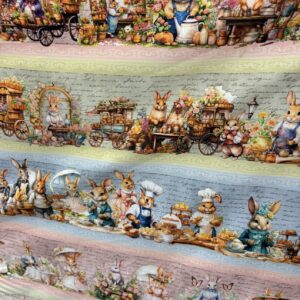 Tricoline 100% algodão Faixa Páscoa