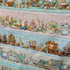 Tricoline 100% algodão Faixa Páscoa