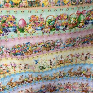 Tricoline 100% algodão Faixa Páscoa