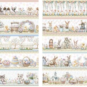 Tricoline 100% algodão Faixa Páscoa