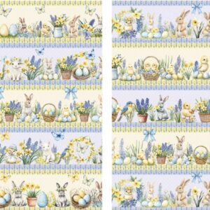 Tricoline 100% algodão Faixa Páscoa