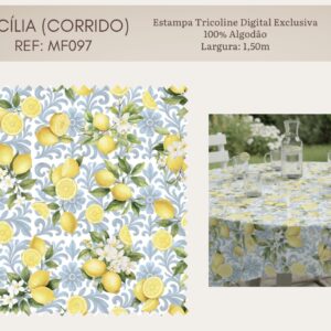 Tricoline 100% algodão Limão Siciliano