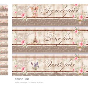 Tricoline 100% algodão Faixa França