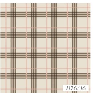 Tricoline 100% algodão Xadrez Bege