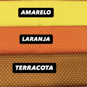 Tricoline 100% Algodão Poa Terracota