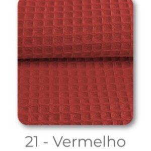 Tecido 100% algodão Favo Vermelho