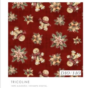 Tricoline 100% algodão Ginger