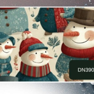 Tricoline 100% algodão Boneco de Neve