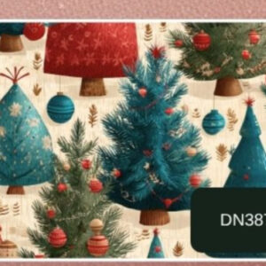 Tricoline 100% algodão Árvores de Natal