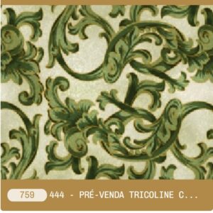 Tricoline 100% algodão Arabesco Natalino