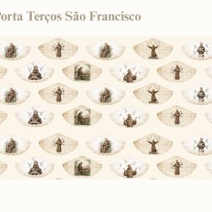 Tricoline 100% algodão Porta Terços São Francisco