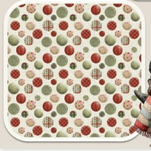 Tricoline 100% algodão Bolas de Natal
