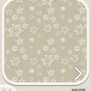 Tricoline 100% algodão Flocos de Neve