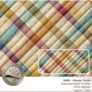 Matelassê Vilarejo Tartan