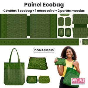 Sarja 100% algodão Painel Ecobag