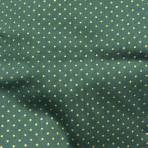 Tricoline 100% algodão Poa Verde Natal Dourado