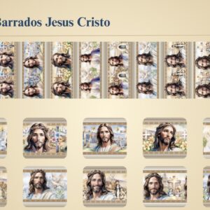 Tricoline 100% algodão Faixa Jesus Cristo
