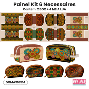 Sarja 100% algodão Painel Necessaires