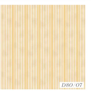 Tricoline100% algodão Listrado amarelo