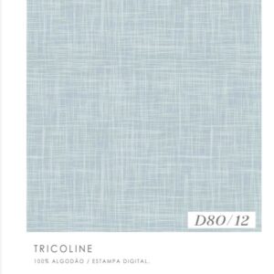 Tricoline100% algodão Rajadinho azul