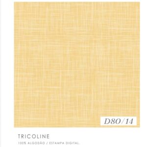 Tricoline100% algodão Rajadinho amarelo