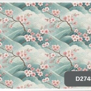 Tricoline 100% algodão Jardim Oriental