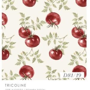 Tricoline100% algodão Tomates