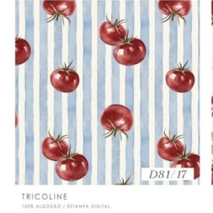 Tricoline100% algodão Tomates